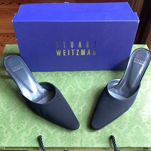 Stuart Weitzman Absolute Black Mule